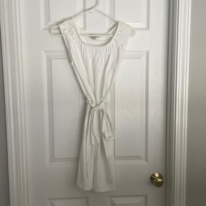 White Loft Tie Dress: Size XSP